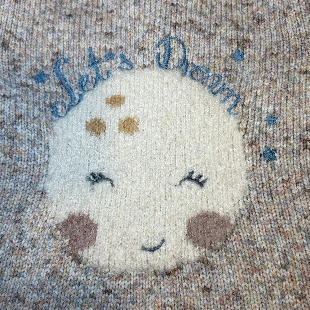 Zara Brown Sweater with “Let’s Dream” Moon Design. Size 3-4 Years - Picture 2 of 8